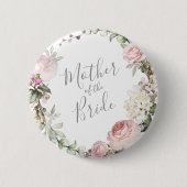 Spring Floral Moeder van de Bride Button (Voorkant)
