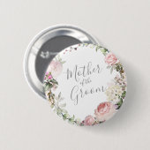 Spring Floral Moeder van de Groom Button (Voorkant /achterkant)
