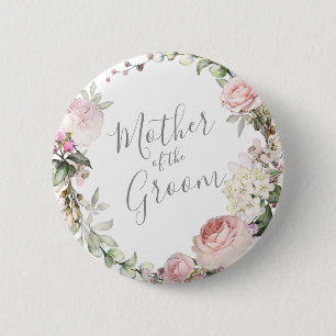 Spring Floral Moeder van de Groom Button