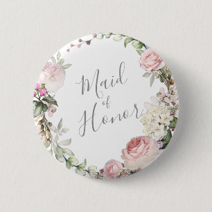 Spring Floral Moeder van de Groom Button