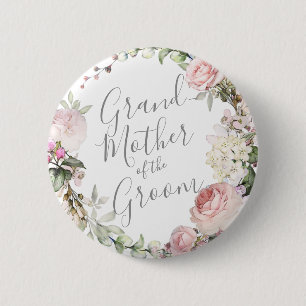 Spring Floral Moeder van de Groom Button