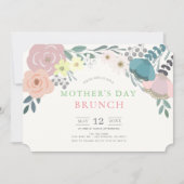 Spring Floral Moederdag Brunch Kaart (Voorkant)