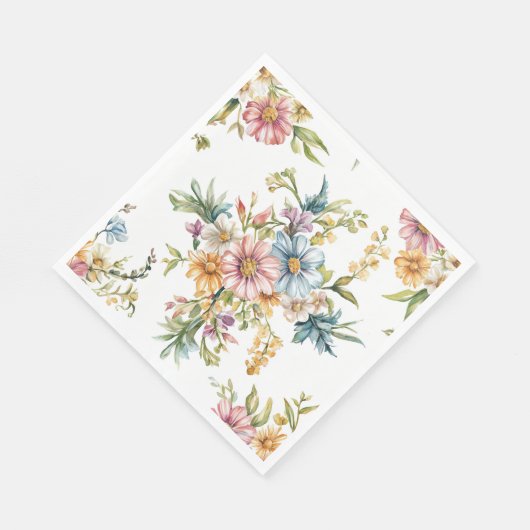 Spring Floral Moederdag Party servetten (Hoek)