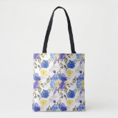 Spring Floral Monogram Baby Diaper Tote Bag (Voorkant)