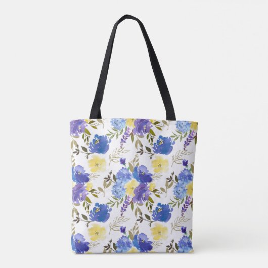  Spring Floral Monogram Baby Diaper Tote Bag (Achterkant)