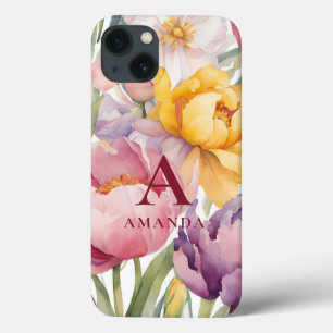 Spring Floral Monogram Case-Mate iPhone Case