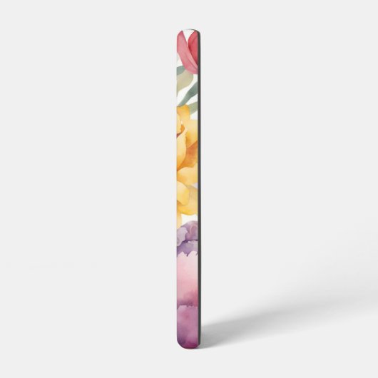 Spring Floral Monogram Samsung Galaxy Hoesje (Linkerkant)