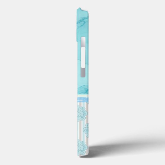 Spring floral multi blauw ontwerp Case-Mate iPhone case (Achterkant / Links)
