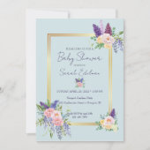 Spring Floral Pastel Baby shower Uitnodiging (Voorkant)