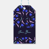 Spring Floral Pattern Cadeaulabel (Voorkant)