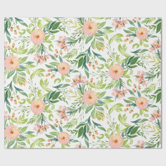 Spring Floral Pattern Cadeaupapier (Vlak)