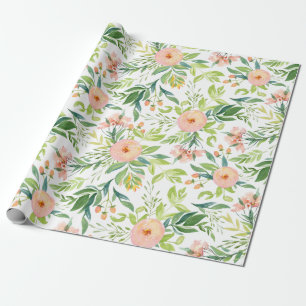Spring Floral Pattern Cadeaupapier