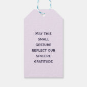 Spring Floral Pattern Lilac Cadeaulabel (Achterkant)