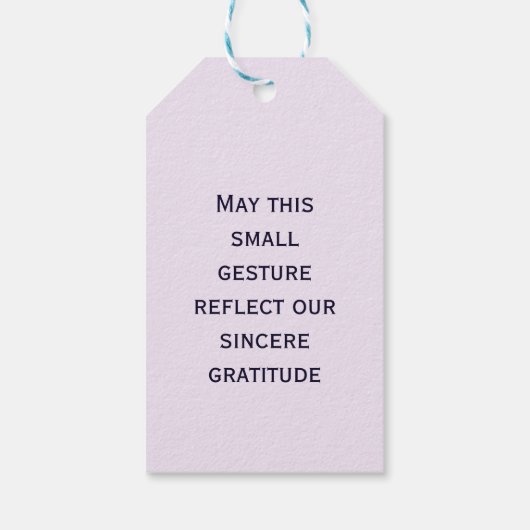 Spring Floral Pattern Lilac Cadeaulabel (Achterkant)