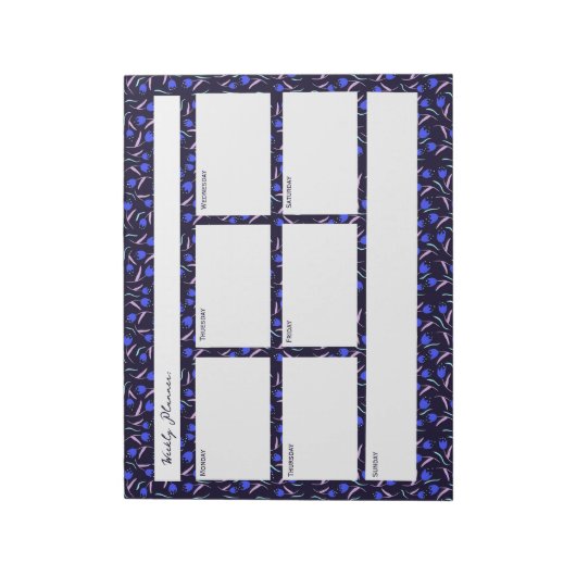 Spring Floral Pattern Notitieblok (Linkerzijde)