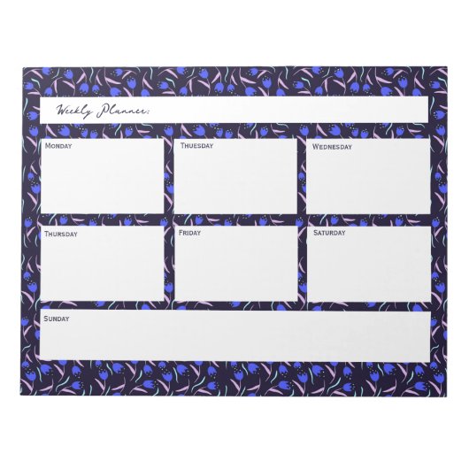 Spring Floral Pattern Notitieblok (Voorkant)