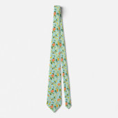 Spring Floral Pattern Stropdas (Voorkant)