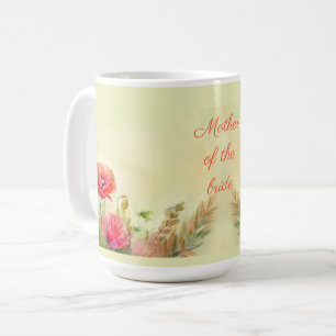 Spring Floral Poppies Ontwerp Moeder van de Bruid Koffiemok
