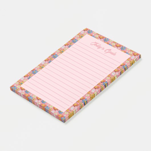 Spring Floral Post-It Notes (Schuin)