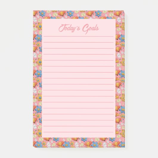Spring Floral Post-It Notes (Voorkant)