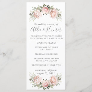 Spring Floral Programmakaart