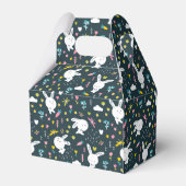 Spring Floral Rabbits Favor Box Bedankdoosjes (Achterkant)