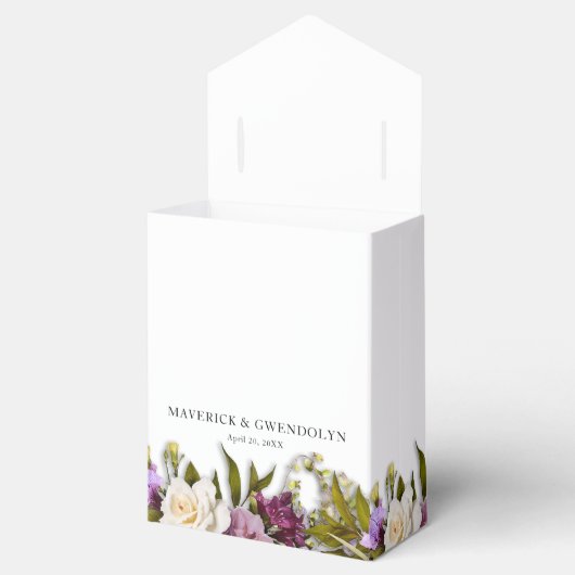 Spring Floral Rustic Wedding Bedankdoosjes (Geopend)