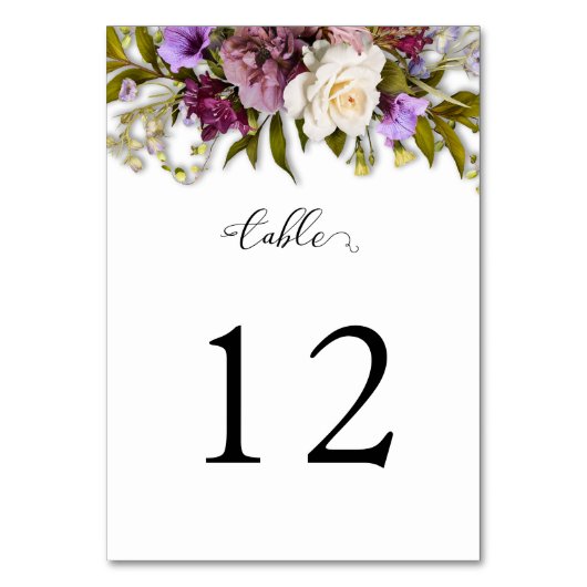 Spring Floral Rustic Wedding Kaart (Achterkant)