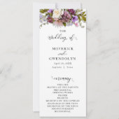 Spring Floral Rustic Wedding Programma (Voorkant)