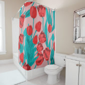 Spring floral seamless pattern with hand drawn tul douchegordijn (In situ)
