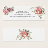 Spring floral Small Business - Hartelijk dank voor Mini Visitekaartjes (Voorkant /achterkant)