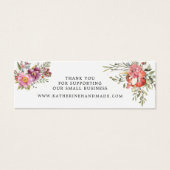Spring floral Small Business - Hartelijk dank voor Mini Visitekaartjes (Voorkant)