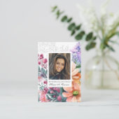 Spring Floral Spain Funeral Prayer Plaatskaartje (Staand voorkant)