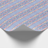 Spring Floral Stripe Cadeaupapier (Hoek)