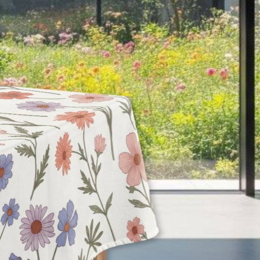  Spring Floral Tablecloth - Wildflower Printed  Tafelkleed