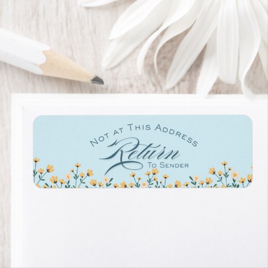 Spring Floral Terug naar Sender Label (Insitu)