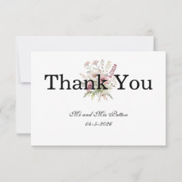 Spring Floral Thank You card Bedankkaart