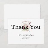 Spring Floral Thank You card Bedankkaart (Voorkant / Achterkant)