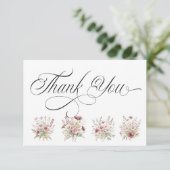 Spring Floral Thank You Card Bedankkaart (Staand voorkant)