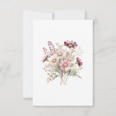 Spring Floral Thank You Card Bedankkaart (Achterkant)