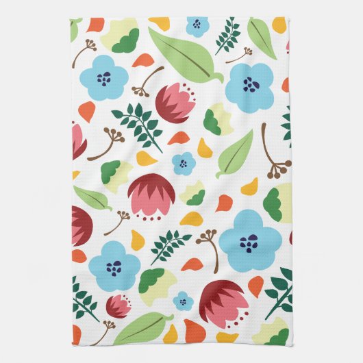 Spring Floral Theedoek (Verticaal)