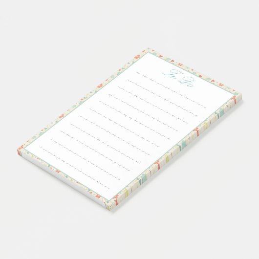 Spring Floral to Do List Post-it® Notes (Schuin)