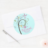 Spring Floral Tree Baby shower Sticker (Envelop)
