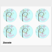 Spring Floral Tree Baby shower Sticker (Vel)