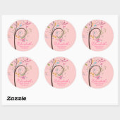 Spring Floral Tree Baby shower Sticker (Vel)