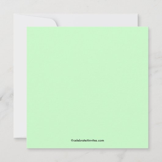 Spring Floral Tree Bridal Shower Kaart (Achterkant)