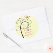 Spring Floral Tree Vrijgezellenfeest Sticker (Envelop)