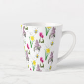Spring Floral Tulip Daffodils Lilacs Latte Mok (Rechts)