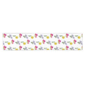 Spring Floral Tulips Daffodils Irissen Korte Tafelloper (Horizontaal)