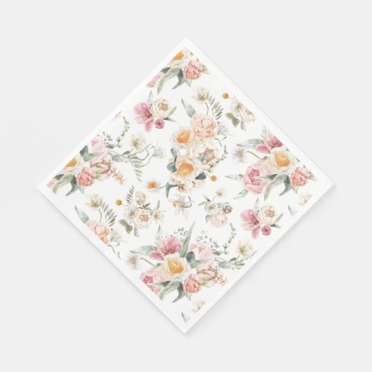 Spring Floral Tulips Servet (Hoek)